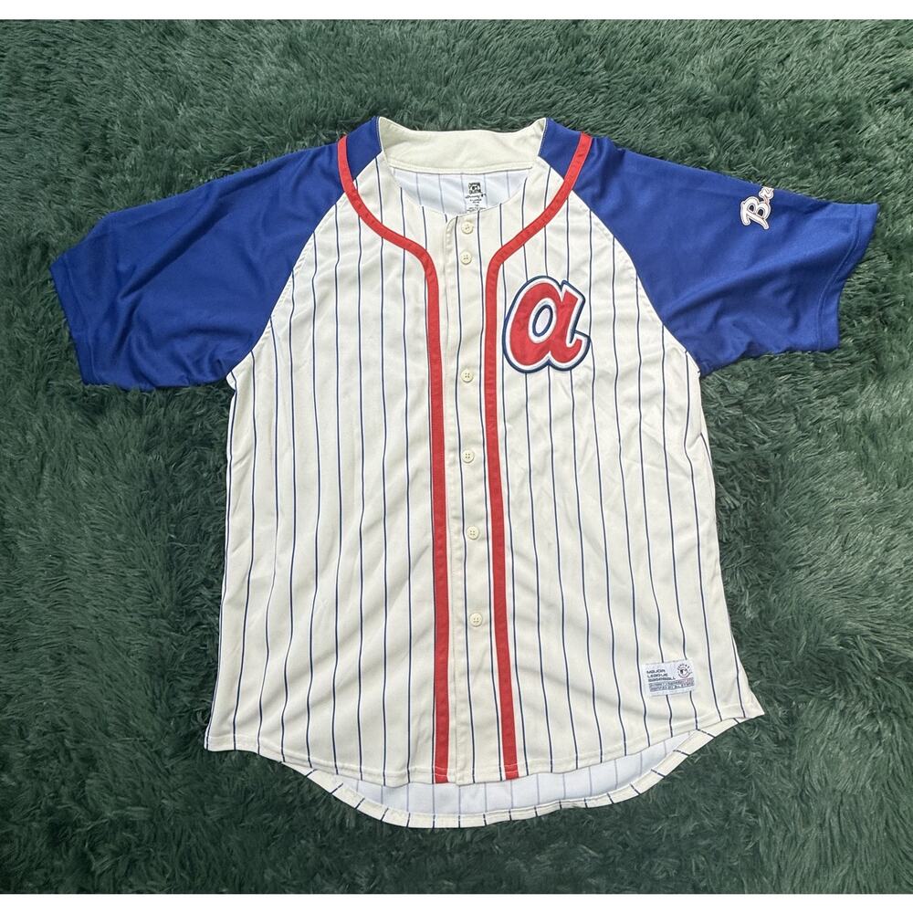 Atlanta Braves Dynasty Cooperstown Collection MLB Pinstripe Jersey Men's XL